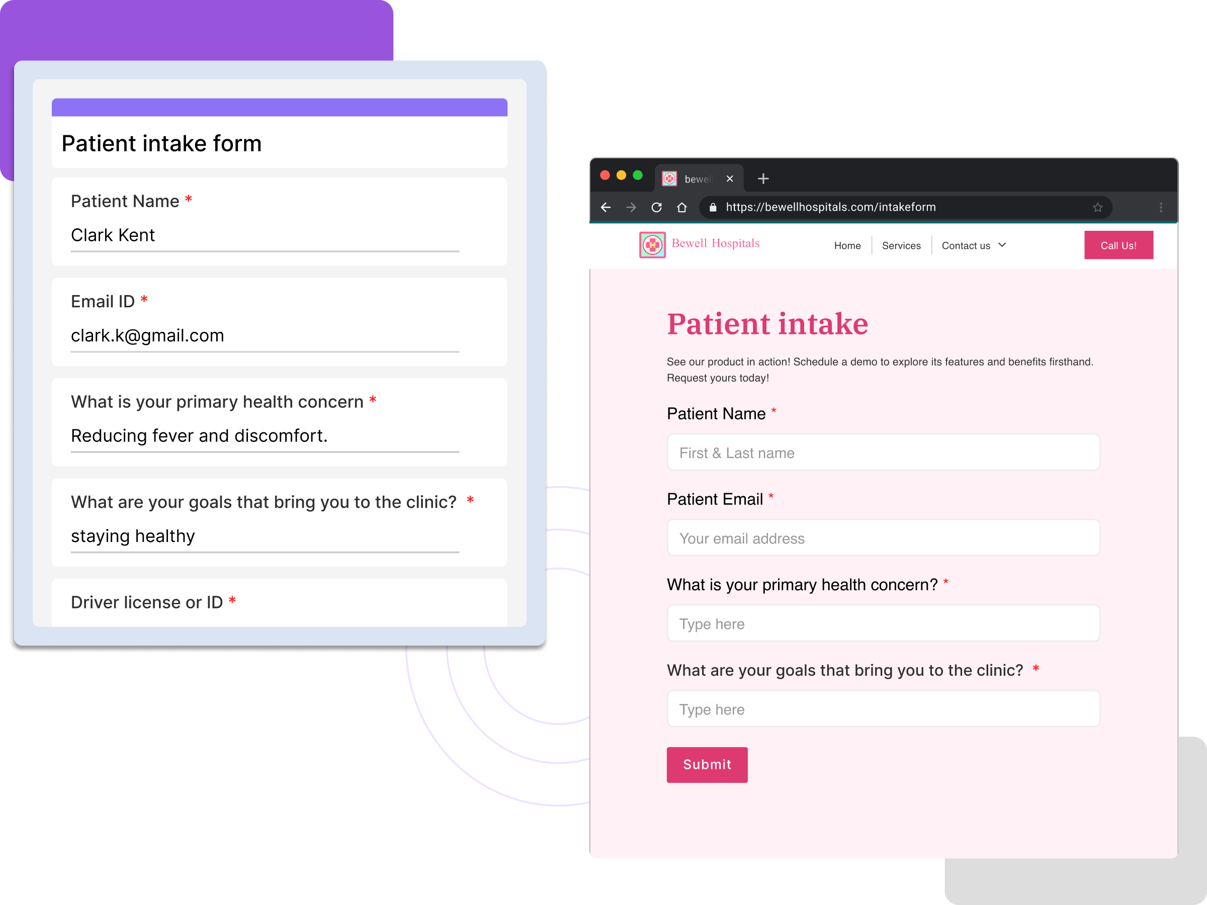 Embed form on your website