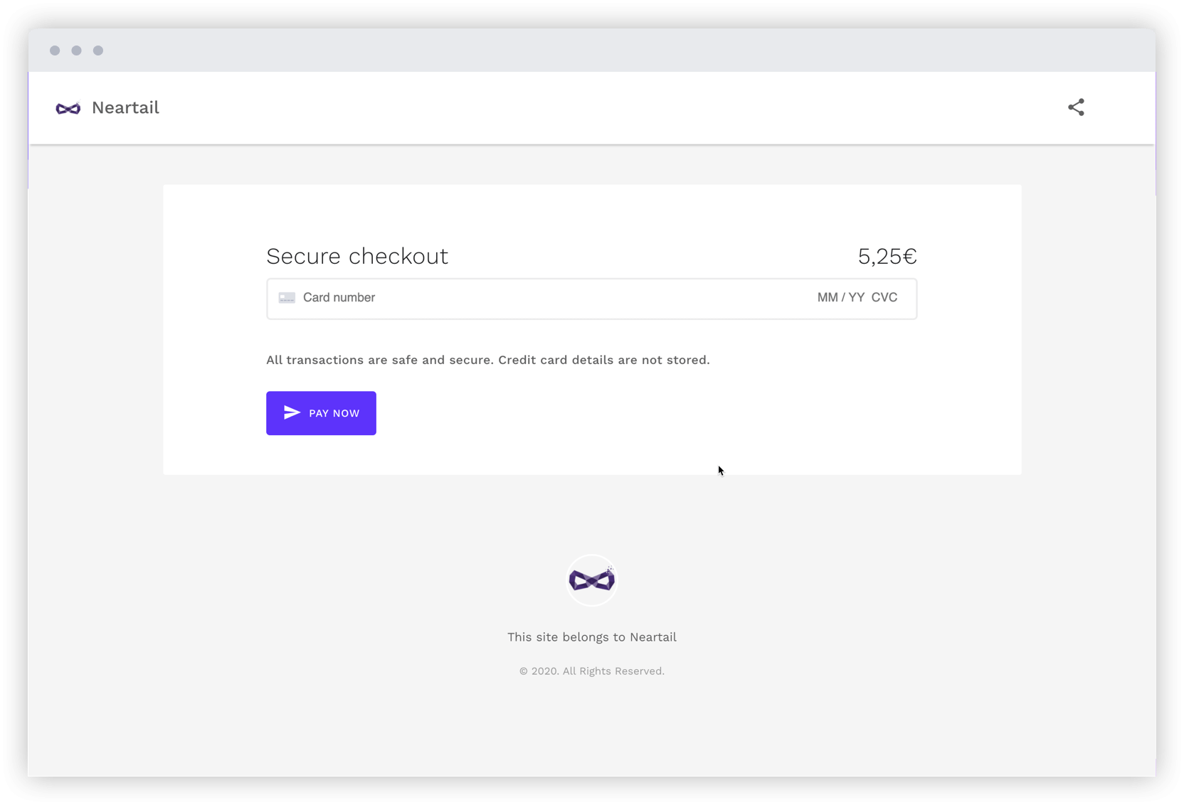 Neartail Features - Order amount & payment method in Google Forms