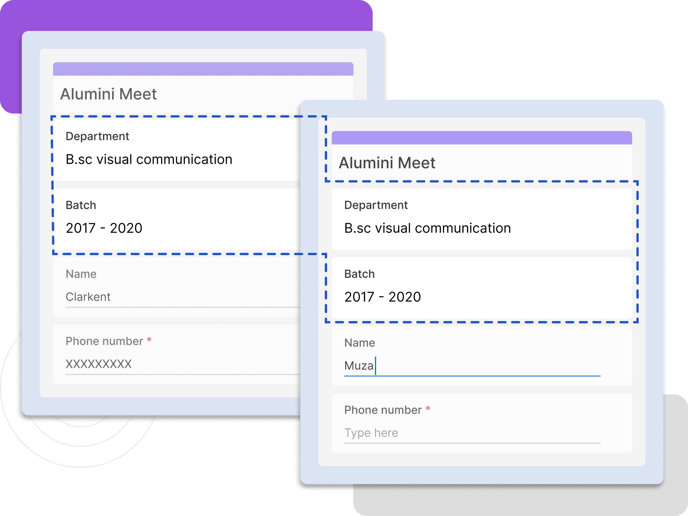 Prefill group details