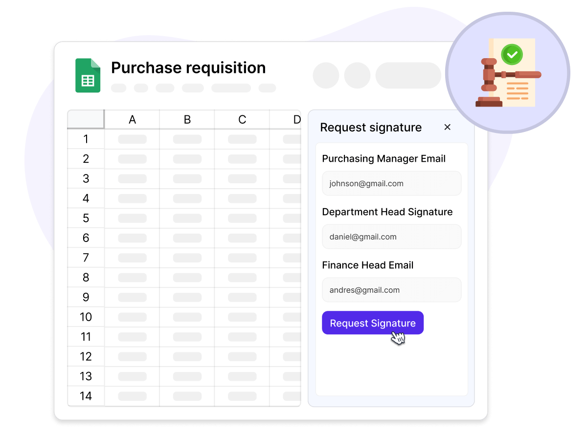 Legally binding signatures